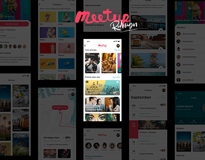 Meetup - UI/UX Mobile App