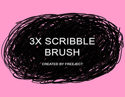 Free Download Scribble Photoshop Brush & PNG
