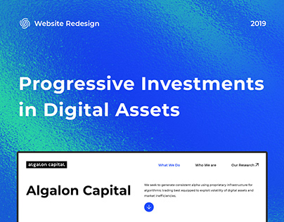 Algalon Capital — Website Redesign