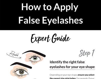 How to apply false eyelashes