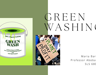 Greenwashing Keynote Speaker Symposium Presentation