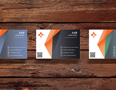 Business card for AAB construction