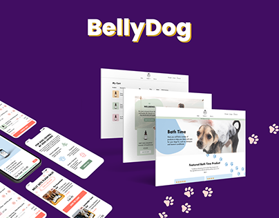 BellyDog Mobile & Web design UI UX