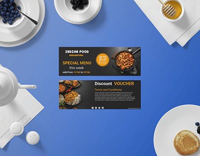 Project thumbnail - Indian Restaurants Voucher Design