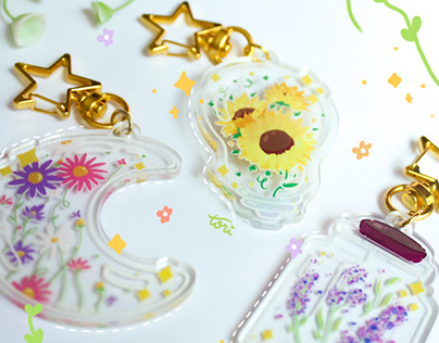 Acrylic Charms Design and Product Shoot