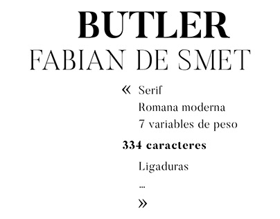 Composición Tipográfica - Butler by Fabian De Smet