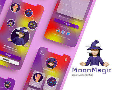 Moonbile app design | UI/UX