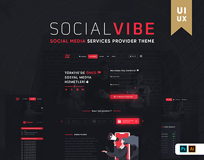 Social Vibe | Social Media Services Theme