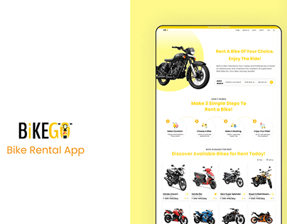Bike Go | Bike Rental | Website UI Design