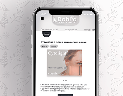 Dahlia laboratories: website update concept