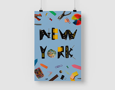 Alfabeto y afiche inspirados en Nueva York