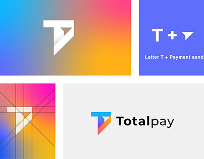 T Logo, Payment Logo Design, Crypto, Fintech, Text Logo