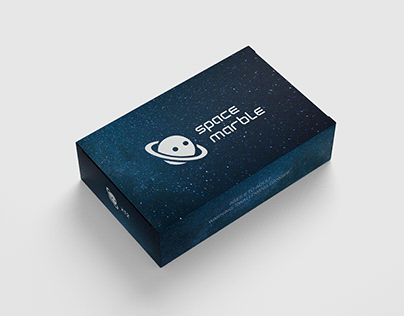 space marble — logo and package design
