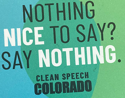 Clean Speech Colorado Campaign