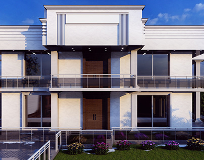 Villa exterior design in baghdad