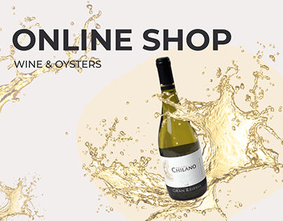 Online shop. Wine&Oysters