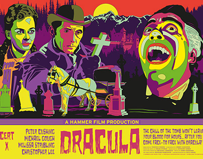 Dracula - screen printed alternative movie poster