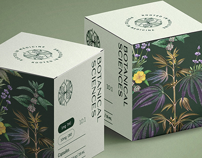Botanical pattern and packaging