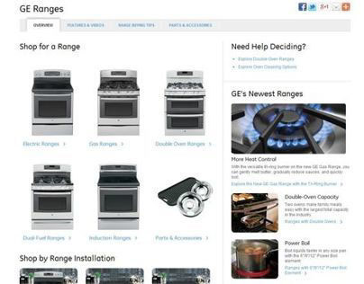 GE Appliances | Ranges Landing Page