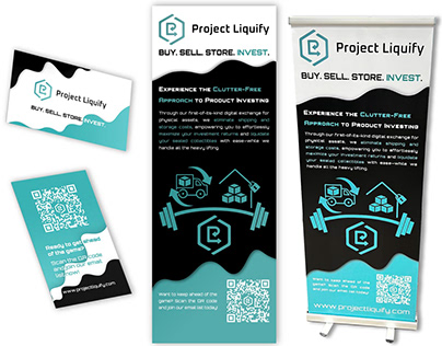 Project Liquify: Trade Show Banner/Business Card Design