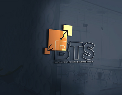 Logo and identity design for BTS and stationary brandin
