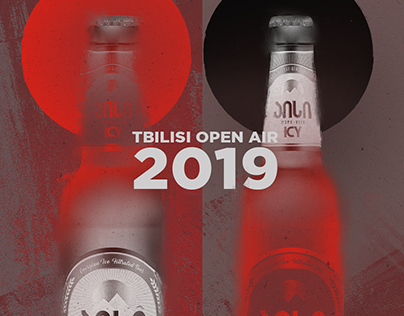 Icy Beer Posters for Tbilisi Open Air 2019