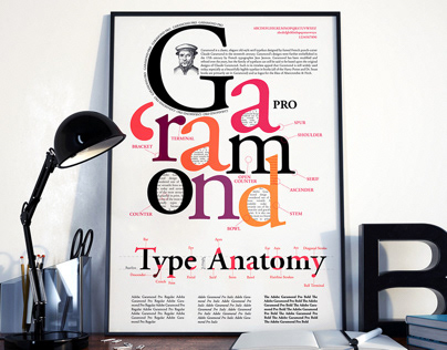 Garamond Pro Anatomy of Typography - Poster Design