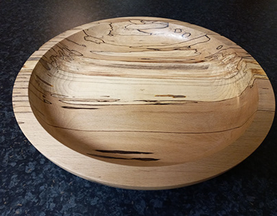 Spalted Beech Fruit Bowl