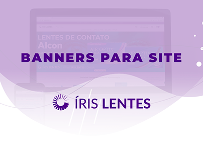 Banners para site Íris Lentes