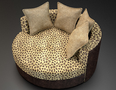Leopard Print Sofa