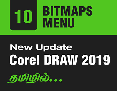 #10 BITMAPS MENU - Corel DRAW 2019 Tutorial in Tamil [N