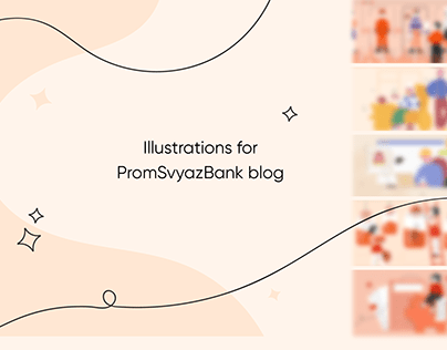 Illustrations for PromSvyazBank blog