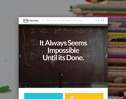 Education WordPress Theme - Product Front-Page