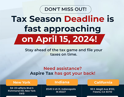 Hurry! Tax Season Deadline Approaching