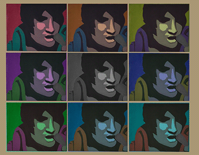 Elvis digital Pop art design from a painting