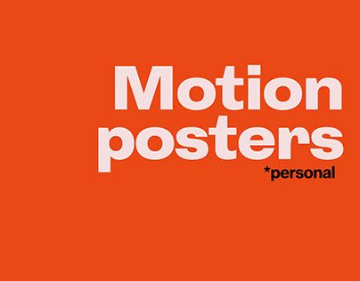 Motion posters
