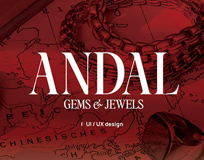 UI/UX design for Andal-Gems & Jewels