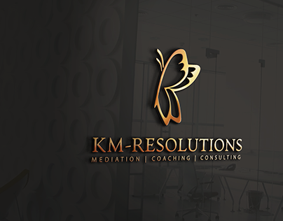 KM butterfly Logo