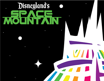 Space Mountain with a Splash of Color