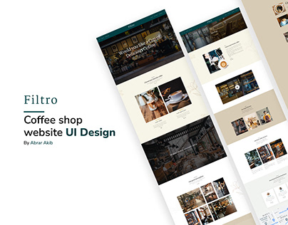 Coffeeshop website figma template