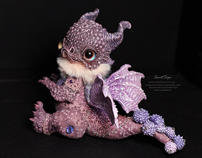 OOAK Poseable Dolls: Urchin Dragon
