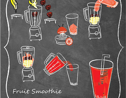 Smoothie making infographic