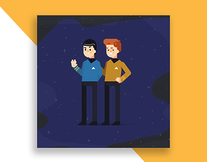 Spock and Kirk | Illustration