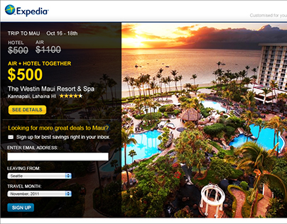 Expedia - Hotels Exclusive Deals Emails