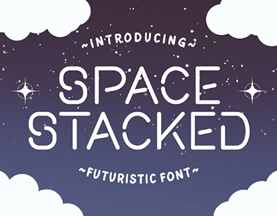 Space Stacked - Futuristic Font
