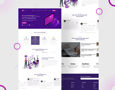 Finance | Fintech Website UI Design