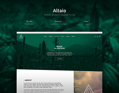 Altaio - Online store of medical hemp
