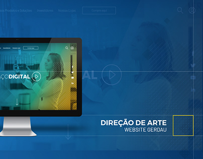 Direção de Arte - Website Brasil Gerdau