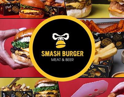 Smash burger flyer menu