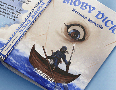 Project thumbnail - Cover illustration - Moby Dick, Herman Melville